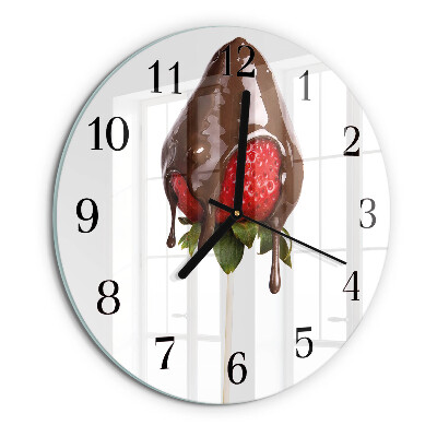 Wanduhr rund Schokolade