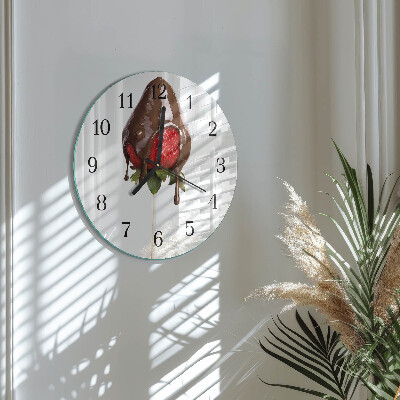 Wanduhr rund Schokolade