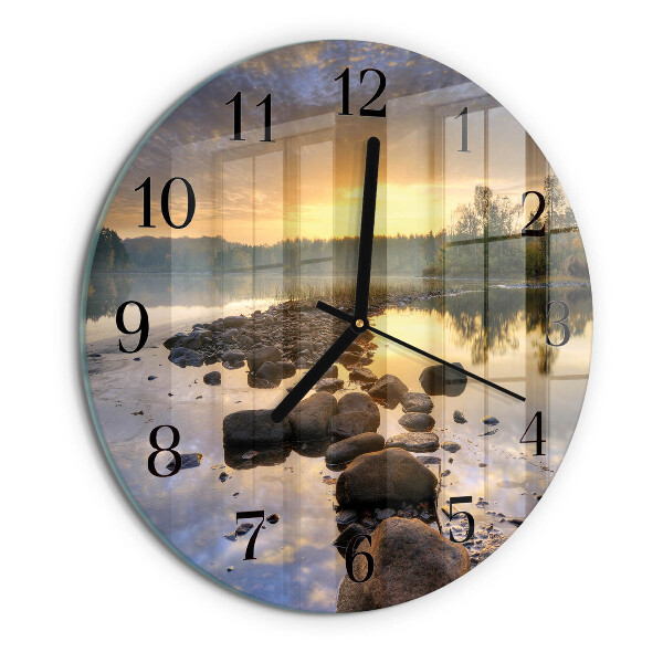 Wanduhr rund Natura-See