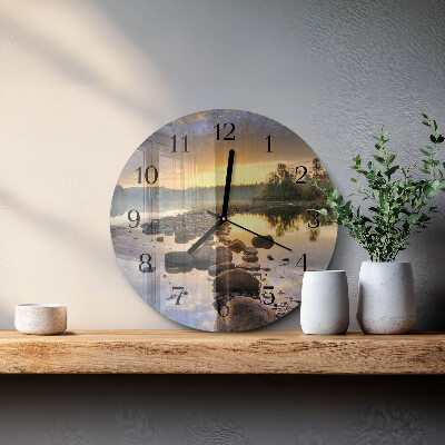 Wanduhr rund Natura-See