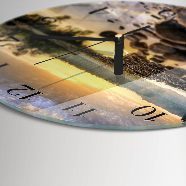 Wanduhr rund Natura-See