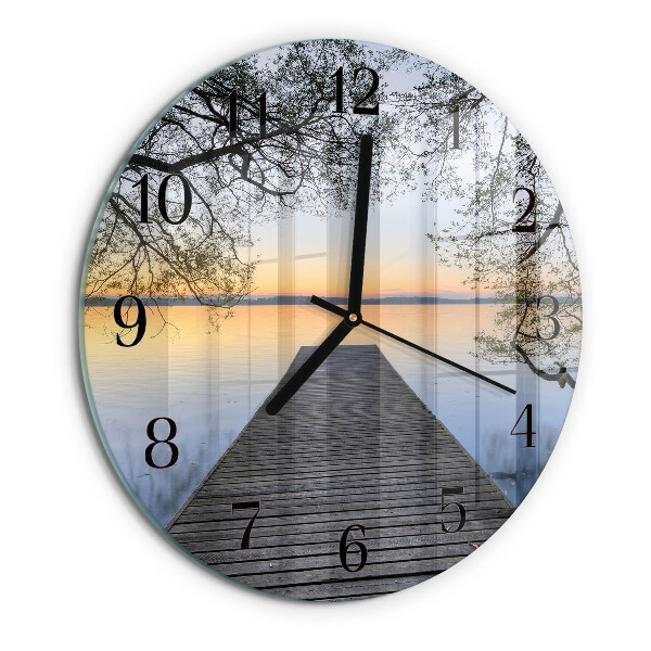 Wanduhr rund Dämmerung