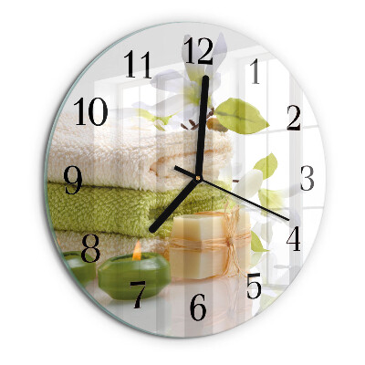 Wanduhr rund Spa-Seife