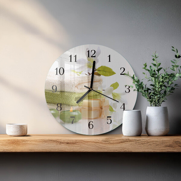 Wanduhr rund Spa-Seife