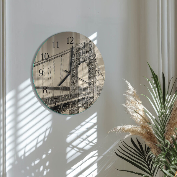 Wanduhr rund Golden Gate