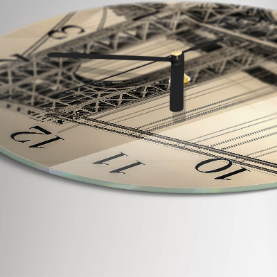 Wanduhr rund Golden Gate