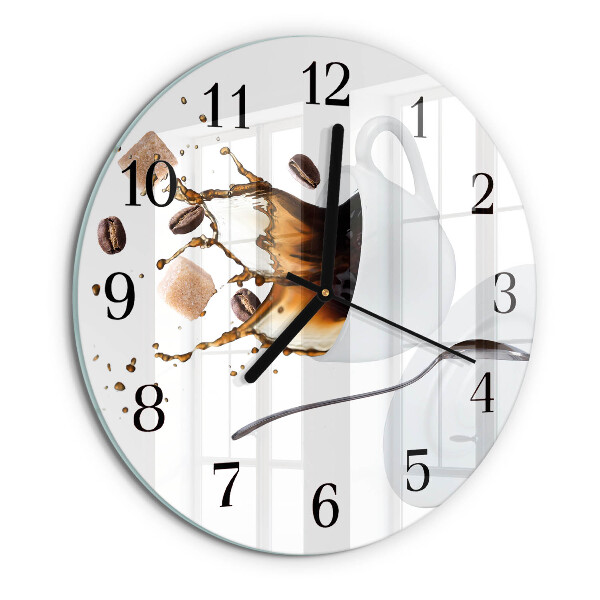 Wanduhr rund Tasse