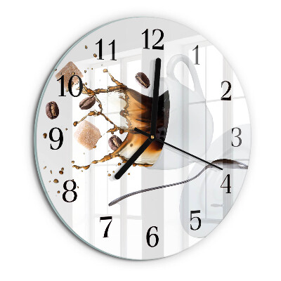 Wanduhr rund Tasse