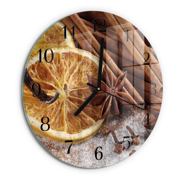 Wanduhr rund Zimtanis