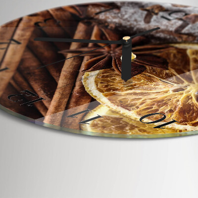Wanduhr rund Zimtanis
