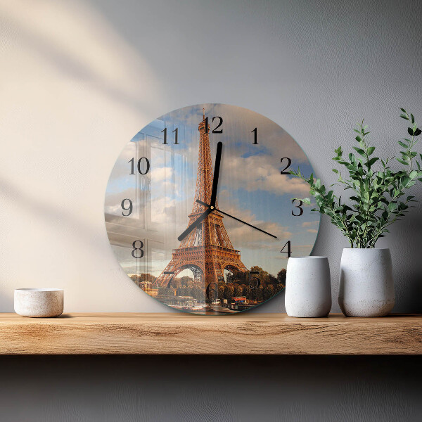 Wanduhr rund Paris