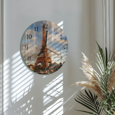 Wanduhr rund Paris