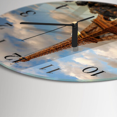 Wanduhr rund Paris