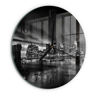 Wanduhr rund Stadt