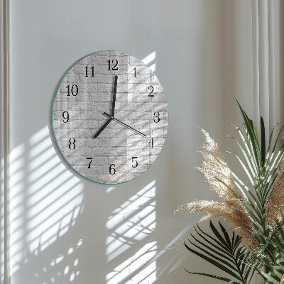 Wanduhr rund Ziegel
