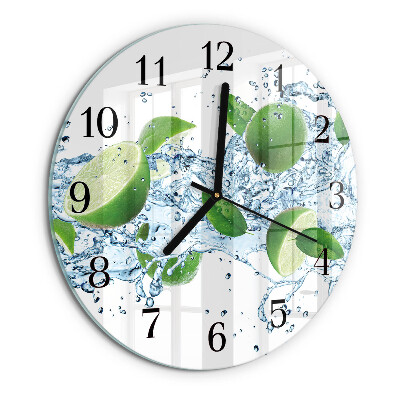 Wanduhr rund Kalziumkarbonat