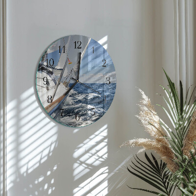 Wanduhr rund Yacht