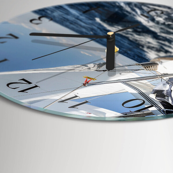Wanduhr rund Yacht