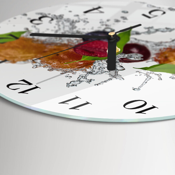 Wanduhr rund Obst