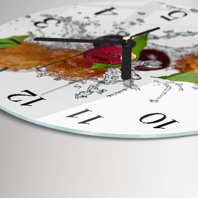 Wanduhr rund Obst
