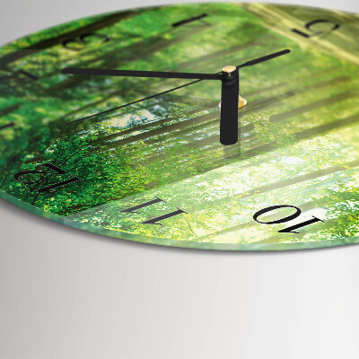 Wanduhr rund Waldnatur