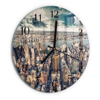 Wanduhr rund New York