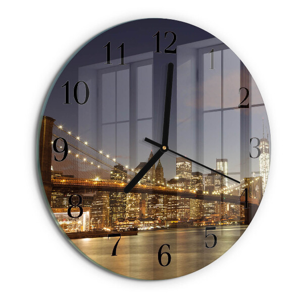 Wanduhr rund Nachtlicht