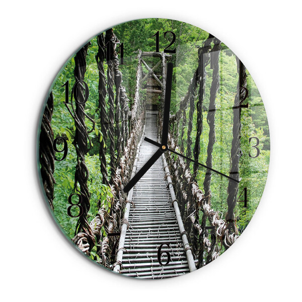 Wanduhr rund Hängebrücke