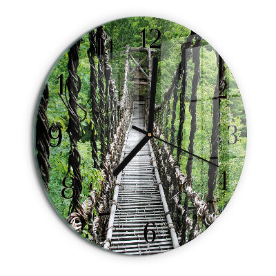 Wanduhr rund Hängebrücke