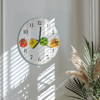 Wanduhr rund Pfeffer