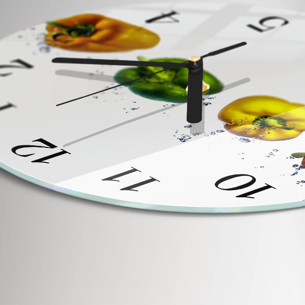 Wanduhr rund Pfeffer