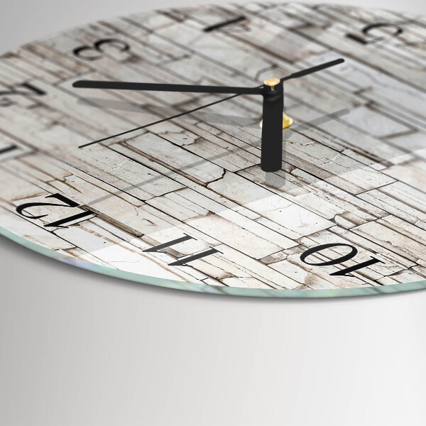 Wanduhr rund Klinker