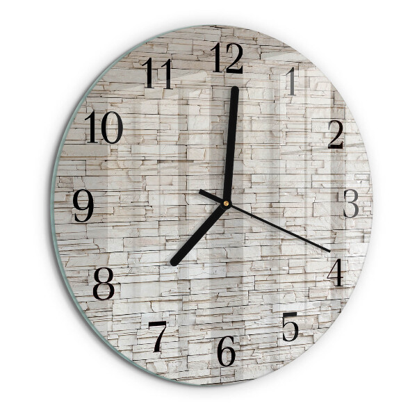 Wanduhr rund Klinker