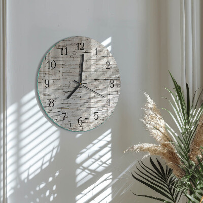 Wanduhr rund Klinker