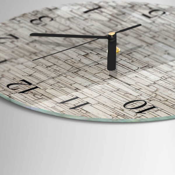 Wanduhr rund Klinker