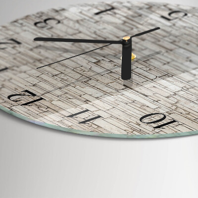 Wanduhr rund Klinker