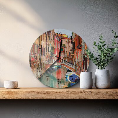 Wanduhr rund Venedig