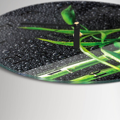 Wanduhr rund Bamboo Spa