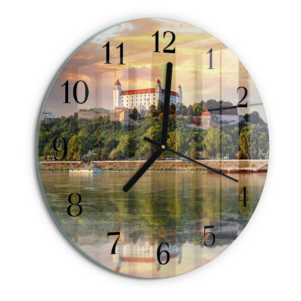 Wanduhr rund Flussburg