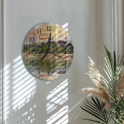 Wanduhr rund Flussburg