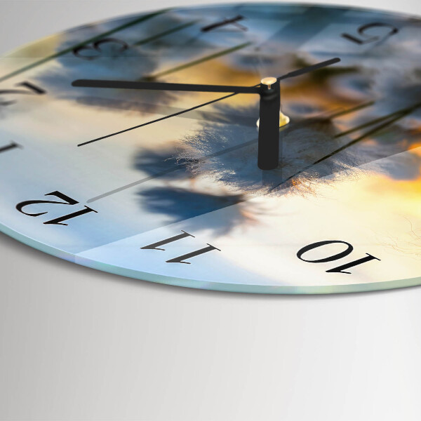 Wanduhr rund Baumwolle
