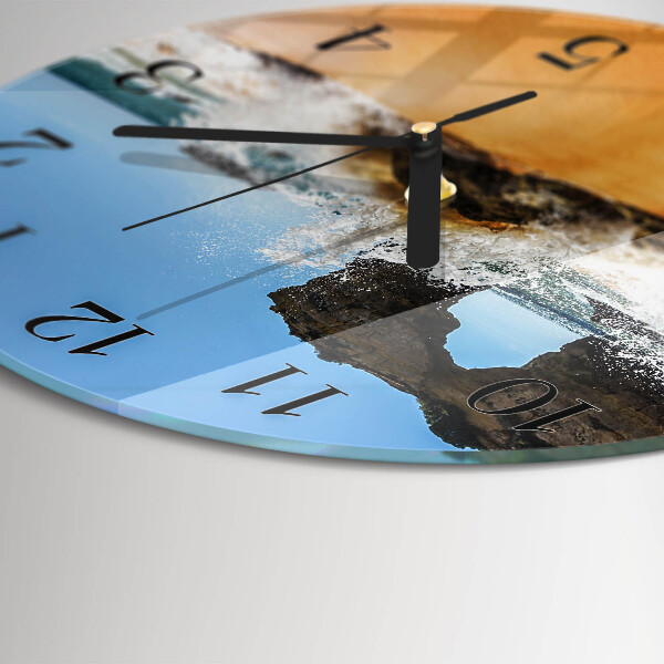 Wanduhr rund Strand