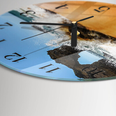 Wanduhr rund Strand