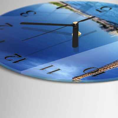 Wanduhr rund Der Himmel von Paris