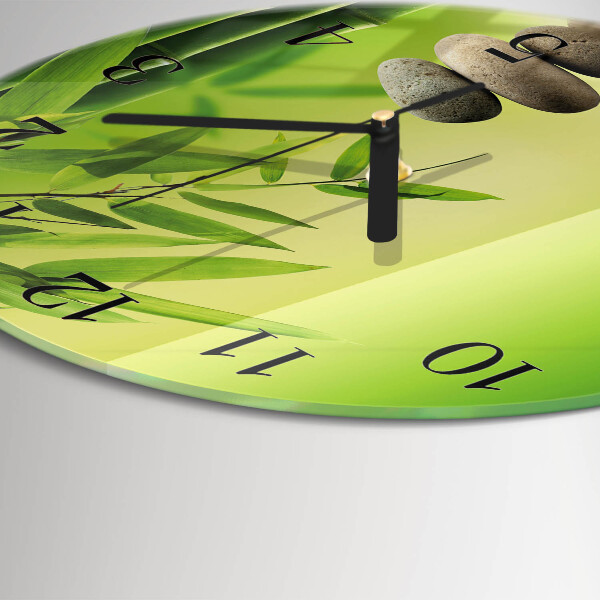 Wanduhr rund Steine