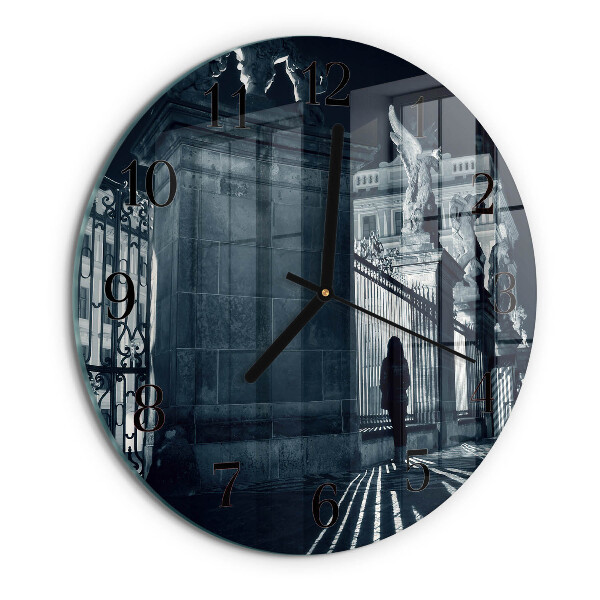 Wanduhr rund Hradschin