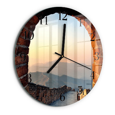 Wanduhr rund Chinesische Mauer