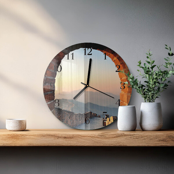 Wanduhr rund Chinesische Mauer