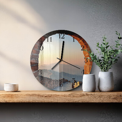 Wanduhr rund Chinesische Mauer