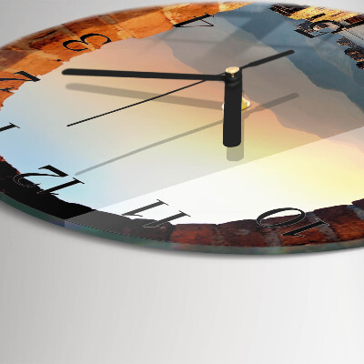 Wanduhr rund Chinesische Mauer